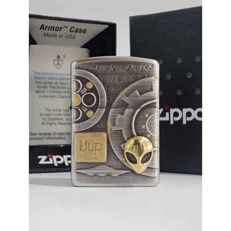 Original Zippo Armor Alien 4 sisi Limited Edition