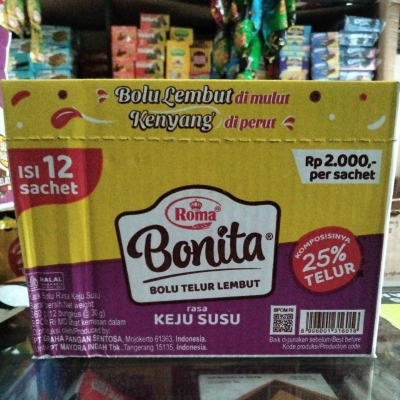 

BONITA KEJU SUSU 360GR( ISI 12PCS)