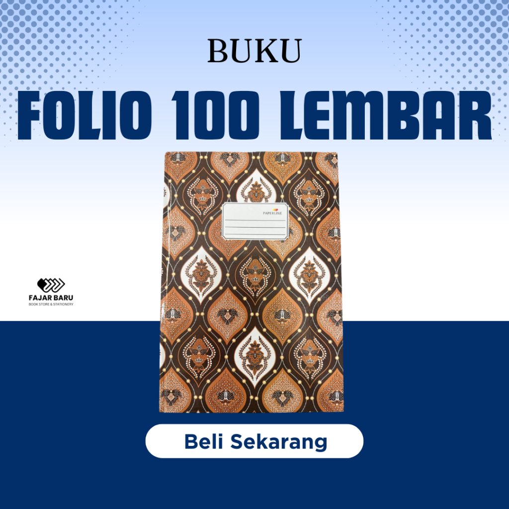 

BUKU FOLIO GARIS 100 LEMBAR / BUKU FOLIO