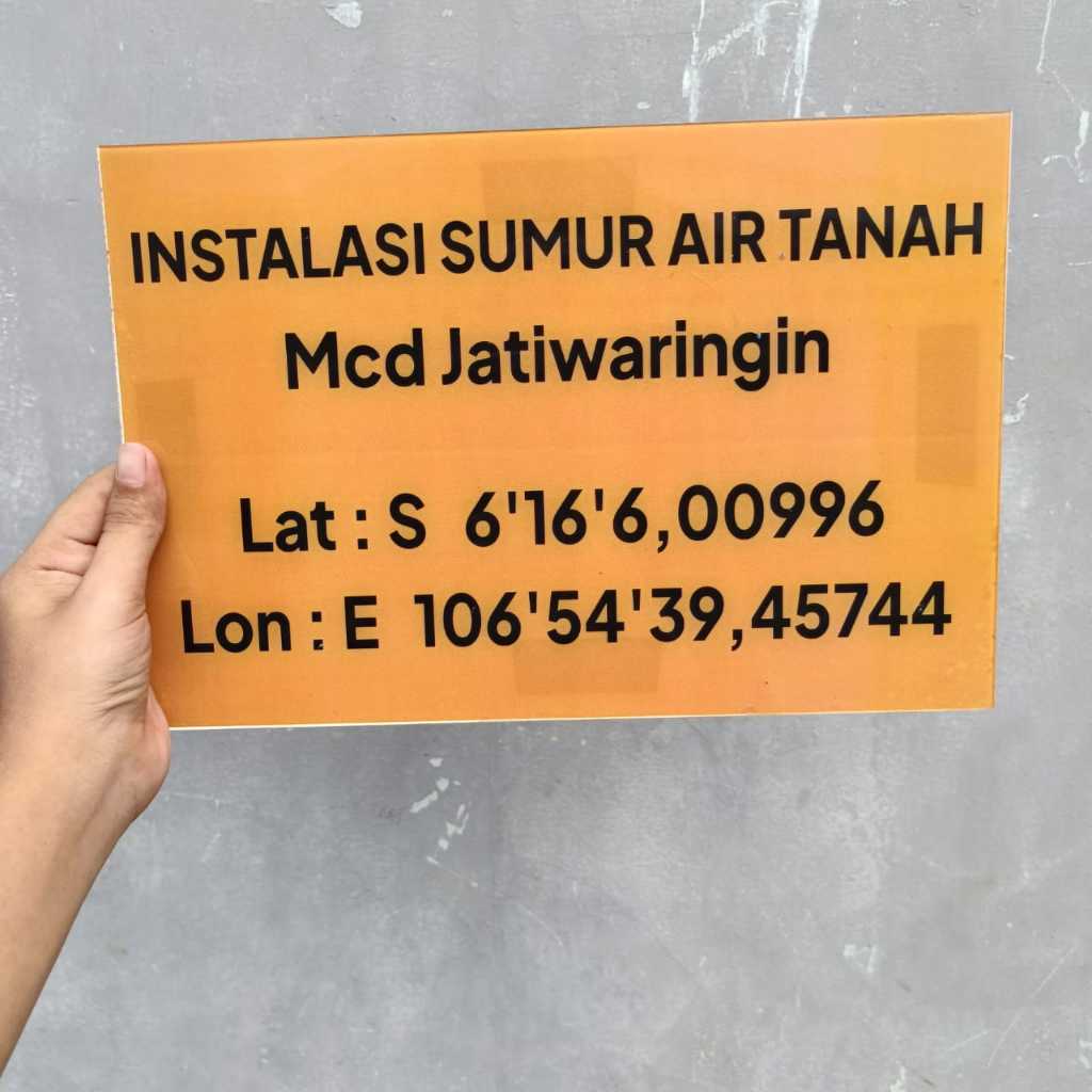 

PAPAN AKRILIK dan STIKER, INFORMASI INSTALASI SUMUR AIR TANAH, AKRILIK CUSTOM, FREE DESAIN ( A 202 )