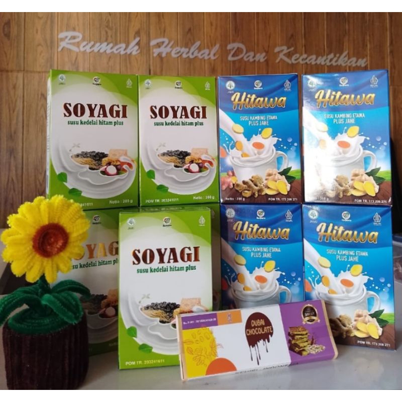 

PAKET Reseller HITAWA SOYAGI Free Coklat Dubai