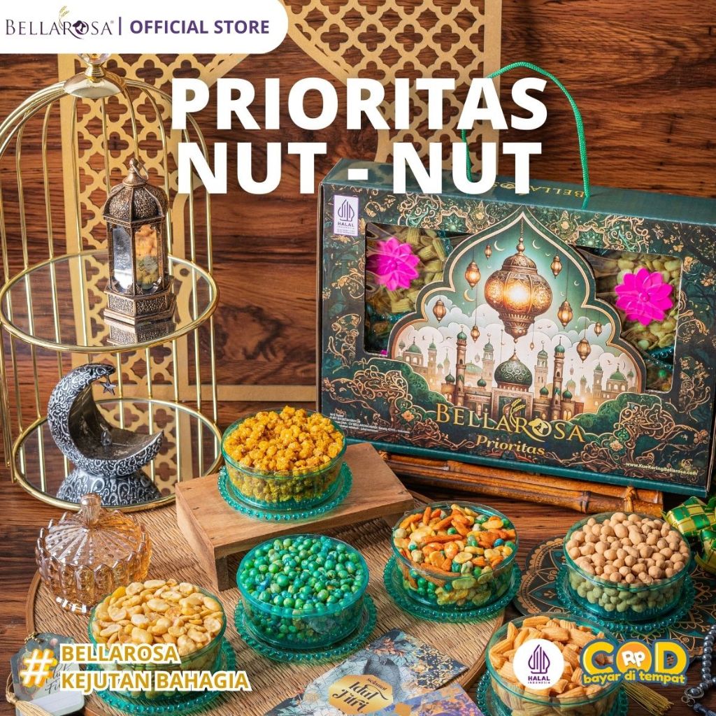 

BELLAROSA Prioritas Nut Nut Kacang Paket Hampers Untuk Hari Raya Ramadhan Lebaran