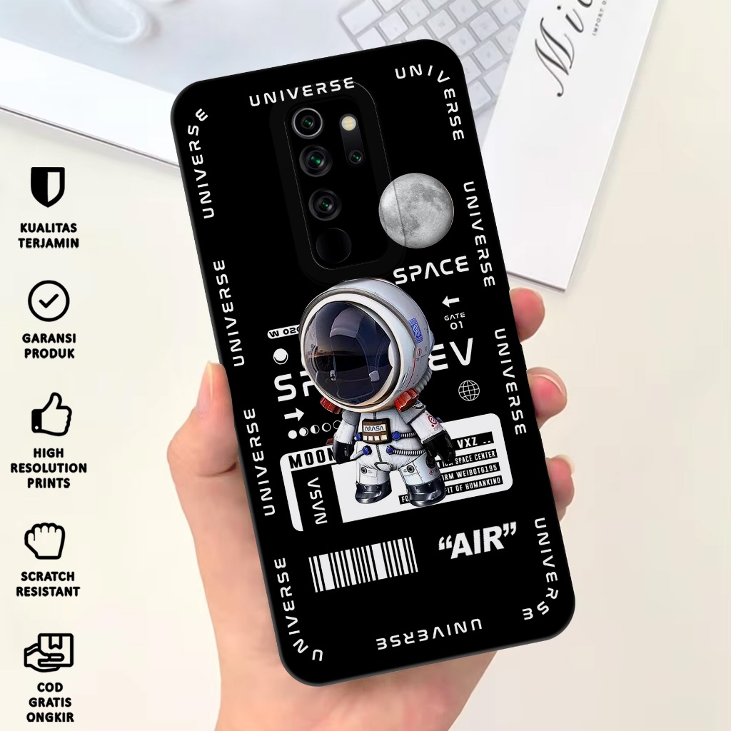 Case Xiaomi Redmi Note 8 PRO - Softcase Xiaomi Redmi Note 8 Pro Motif Astronot - Casing Hp Xiaomi Re