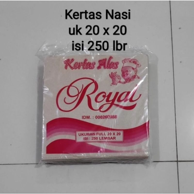 Kertas Nasi Alas/Tatakan Merek Royal