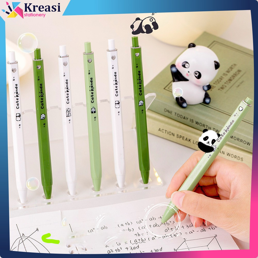 

Pulpen Gel Mekanik 0.5MM Pen Gel Karakter Panda Lucu / Pena Cetek Bentuk Persegi Panda Alat Tulis Sekolah Kreasi Stationery A104