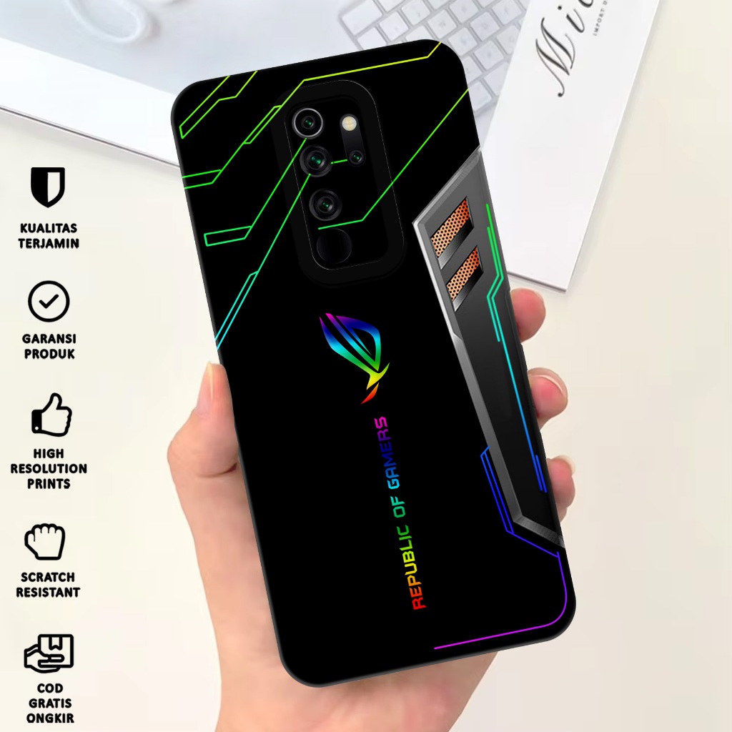 Case Xiaomi Redmi Note 8 PRO - Softcase Xiaomi Redmi Note 8 Pro Motif Logo ROG - Casing Hp Xiaomi Re