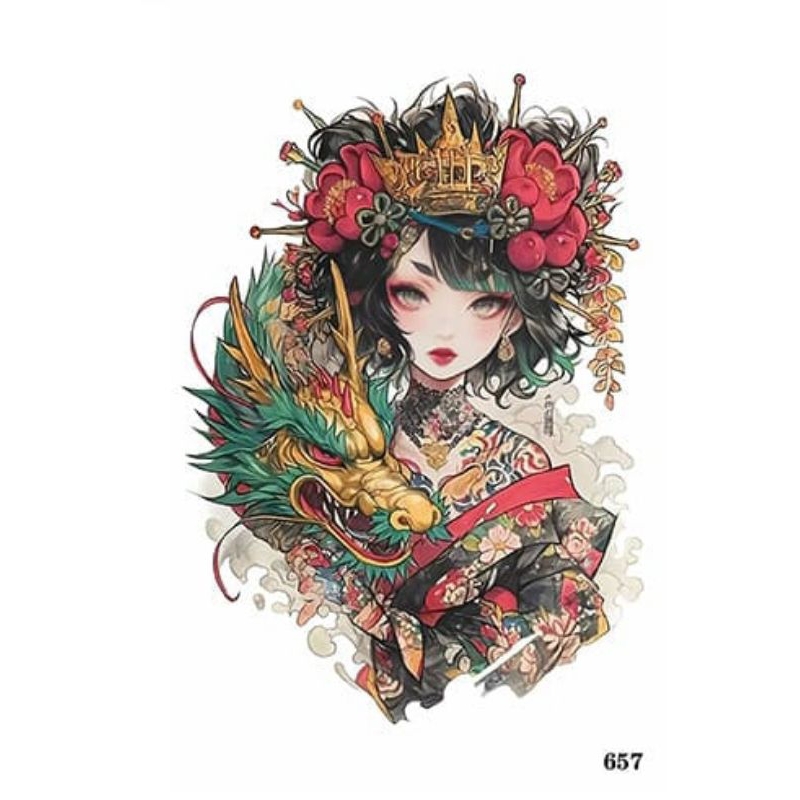 Seri ZL 657 - Eksklusif Premium Stiker Sticker Tatto Tato Temporer Temporary Tahan Lama Anti Air Wat