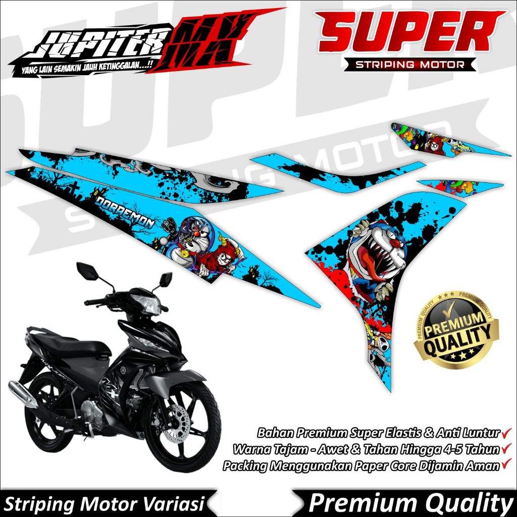 Stiker MX 135 New Anti Luntur keren Striping Jupiter MX New Striping Yamaha Jupiter MX 135 New Dorae