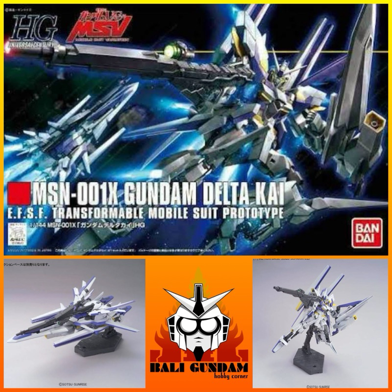 HG 1/144 MSN-001X GUNDAM DELTA KAI Bali Gundam Hobby Corner Bandai Original
