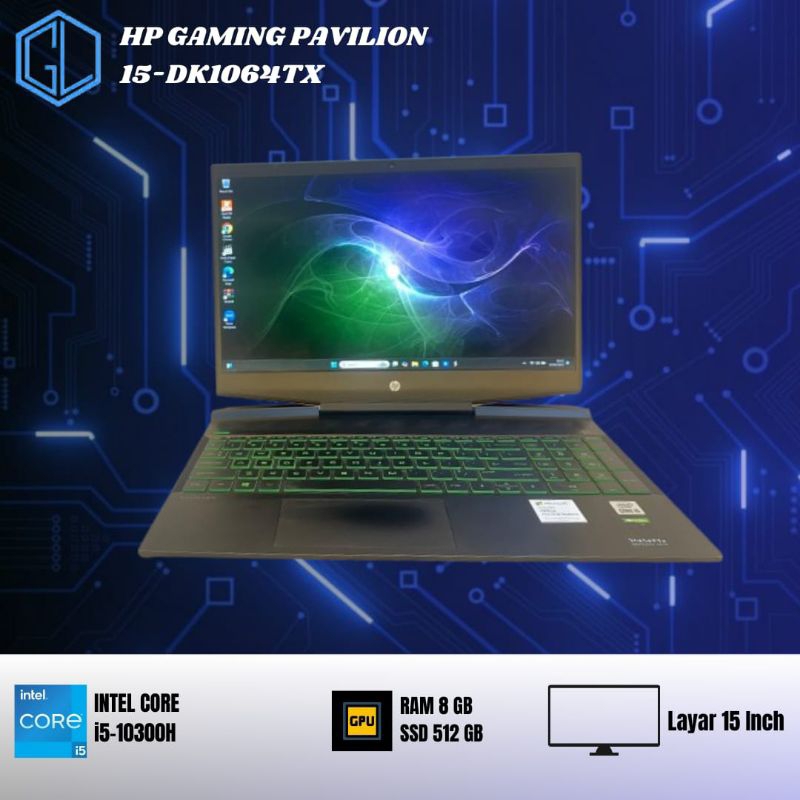 HP Gaming Pavilion 15-DK1064TX Intel Core i5-10300H