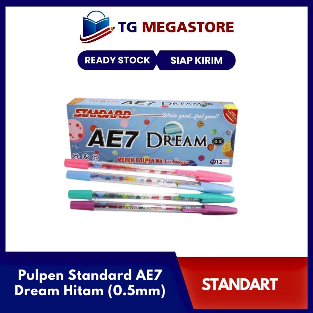 

Pulpen Standard AE7 Dream Hitam (0.5mm)