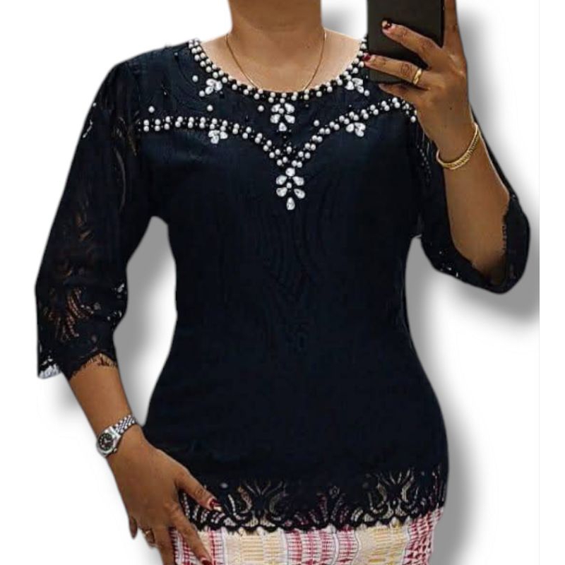 Atasan Kebaya Brokat Modern Payet Mewah by Miss Nauli
