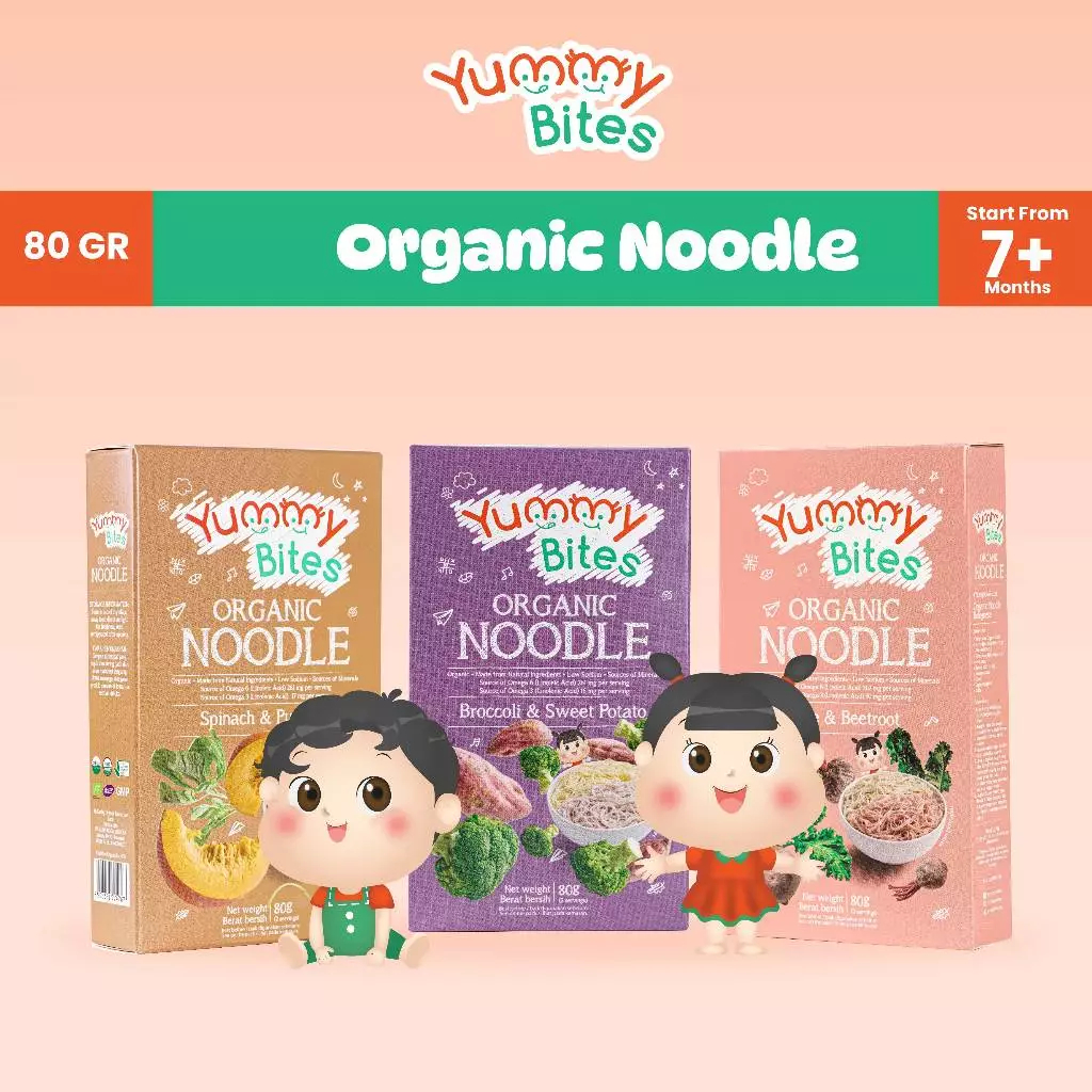 

BEEBINAI-Yummy Bites Organic Noodle 80gr