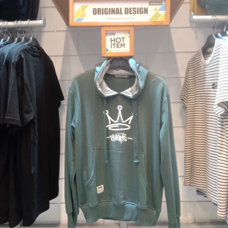 Sweater Hoodie Outerwear pria/wanita (unisex) Sharks.co brand original