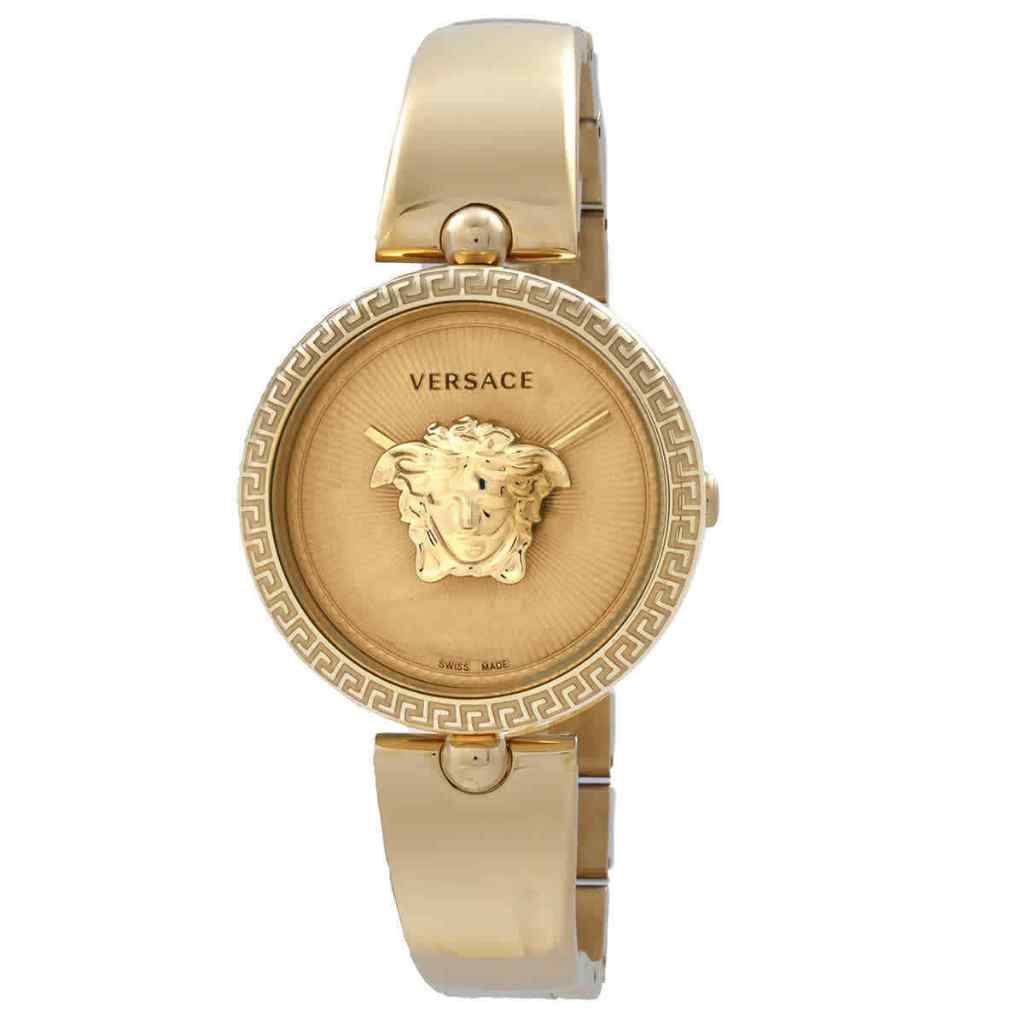 Jam Tangan Versace Palazzo Empire Quartz Gold Dial Ladies Watch VECQ00618