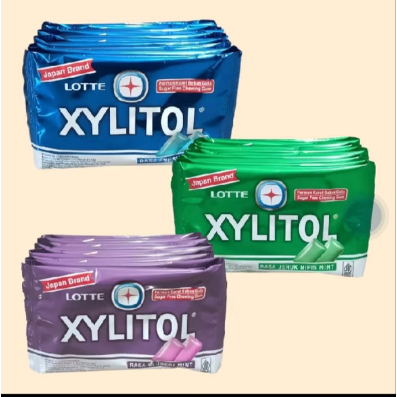 

Xylitol Lotte Permen Karet Sugar Free 1 renteng @10 pcs