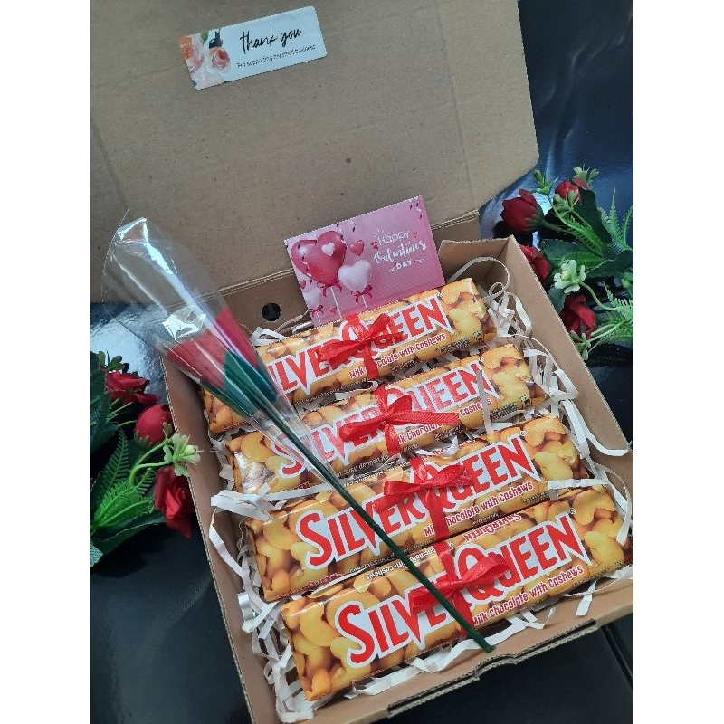 COKELAT SILVERQUEEN GIFT BOX/ GIFT BOX COKLAT MURAH