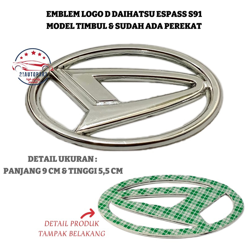 Emblem Logo D Daihatsu Espass S91