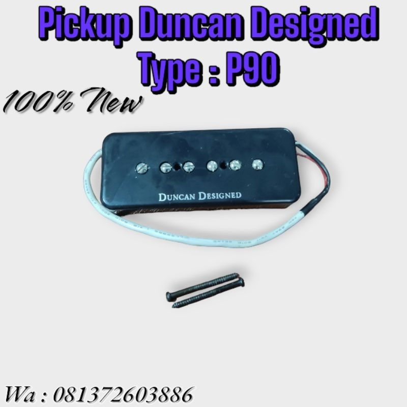 Pickup Gitar Duncan Designed P90 Bridge Electric Guitar Spull
