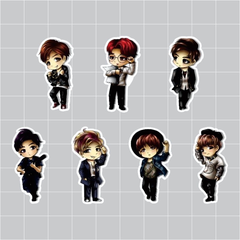 

STIKER BTS LUCU 7 PCS | KOLEKSI KPOP