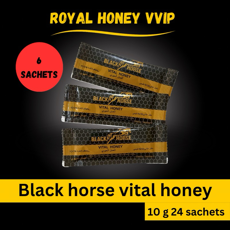 

black horse vital honey untuk pria 6 sachets