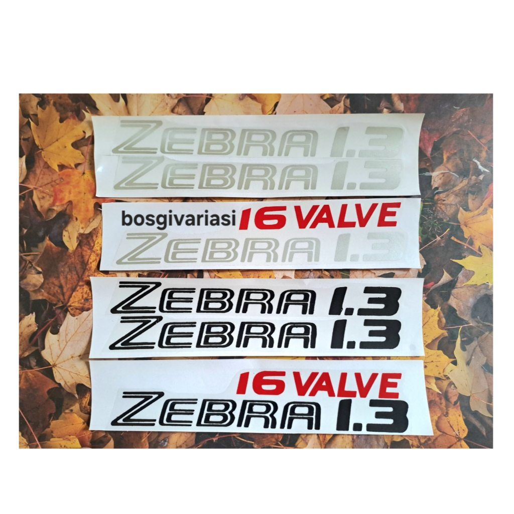 Stiker Pintu Daihatsu Zebra 1.3 16 valve / stiker Zebra valve zebra 1.3