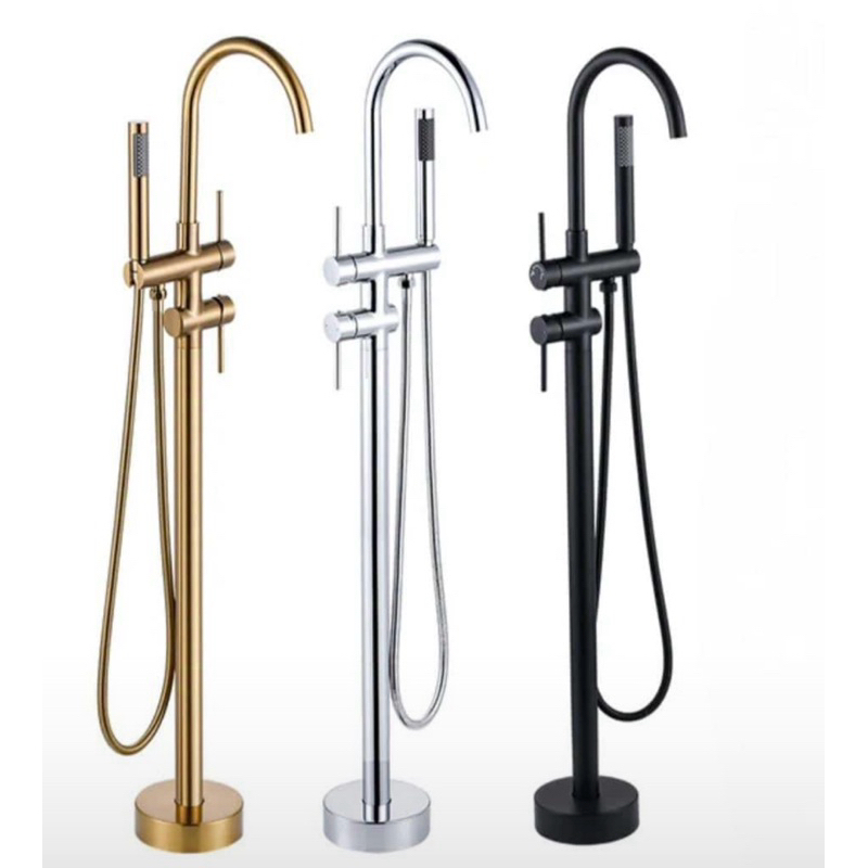 Kran bathtub standing stainless 304 kuat anti karat / kran shower bathtub berdiri panas dingin warna