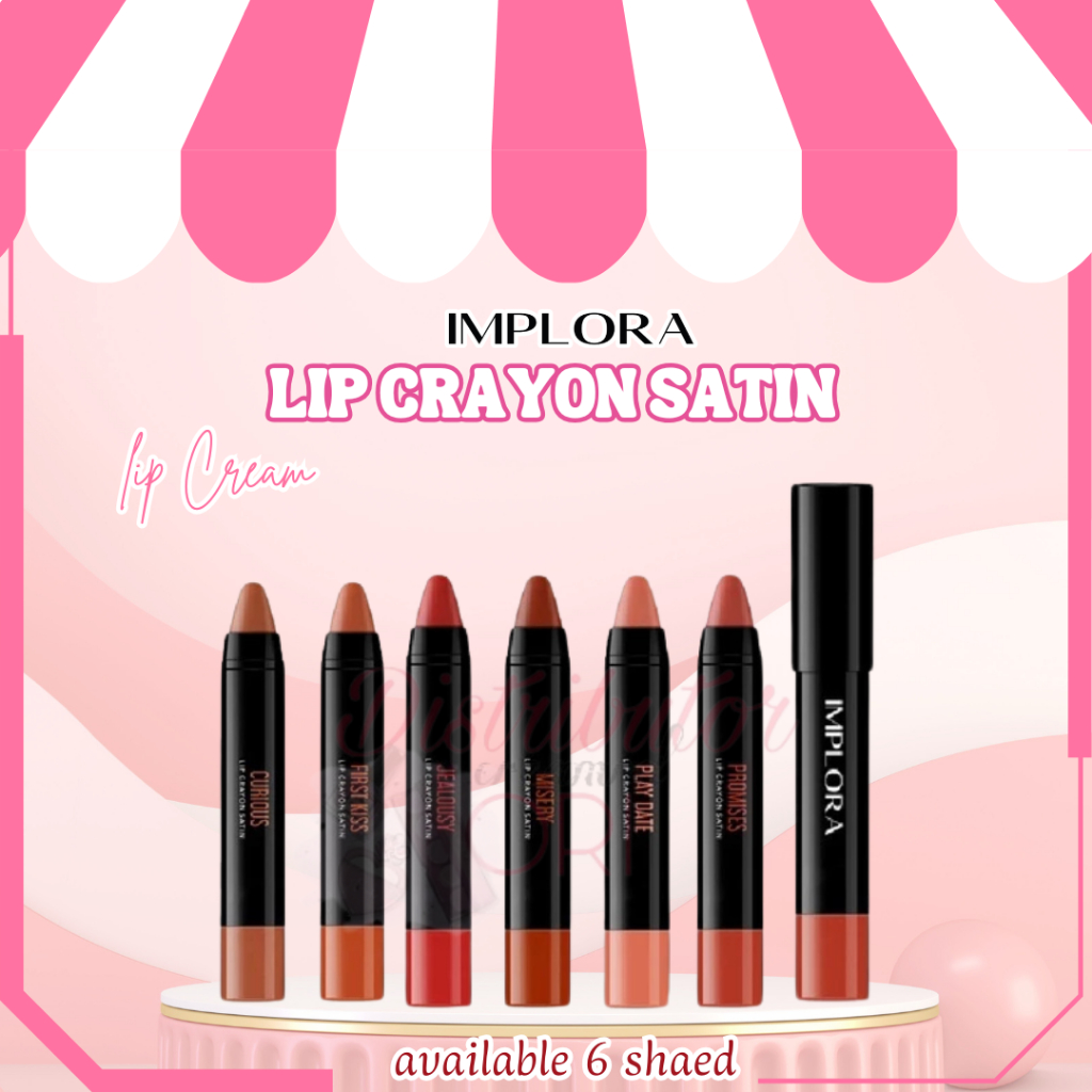 Implora Lip Crayon Satin / lip cream lipstik / lip cream