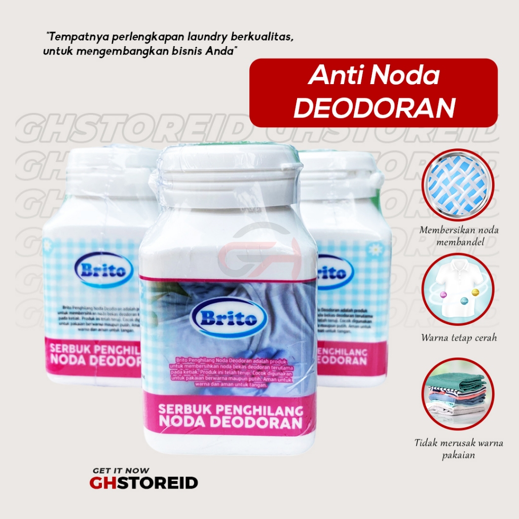 Brito Anti Noda Deodoran - Penghilang Noda Deodorant Kuning