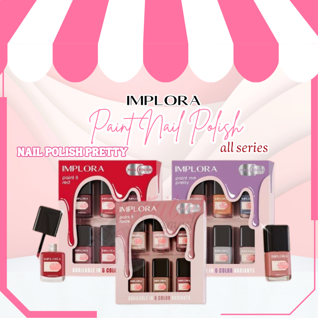 Implora Paint Nail Polish | NAIL POLISH PRETTY / RED SET