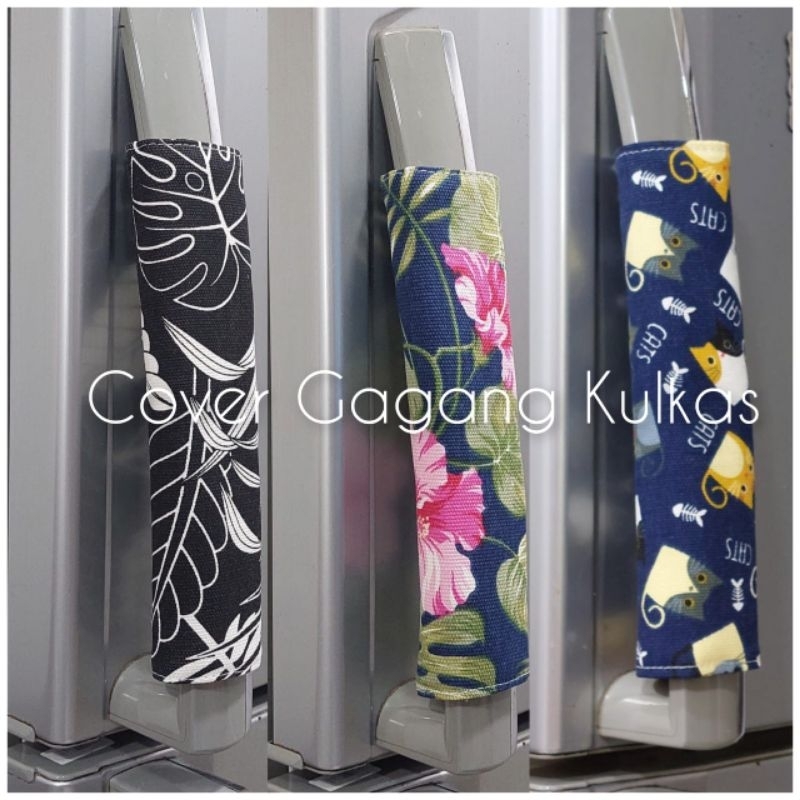 Cover Pegangan Kulkas, Sarung Gagang Kulkas Dua  Pintu, Pegangan Kulkas