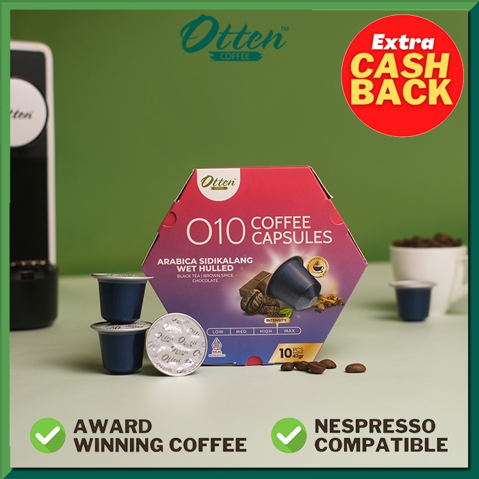 

Kopi Kapsul - O10 Arabica Sidikalang Coffee Capsule | Kapsul Nespresso Compatible - Otten Coffee Capsules
