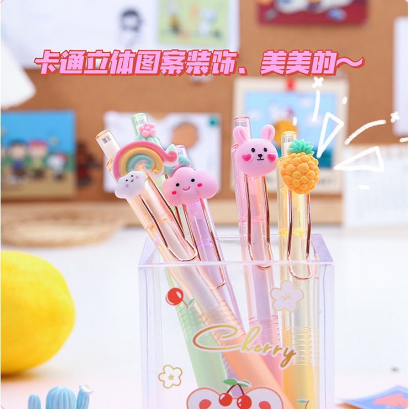 

Pulpen Gel Karakter Korean Style / Pulpen Gel Pelajar Dan Kantor / Pulpen Gel Karakter