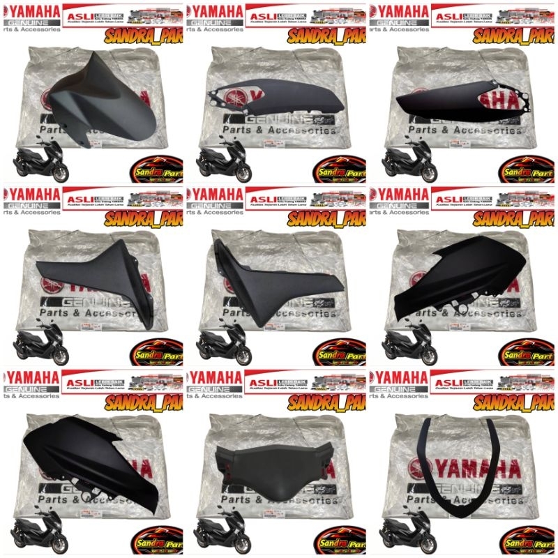 COVER FULL SET BODY HALUS YAMAHA NMAX OLD HITAM DOFF ORIGINAL
