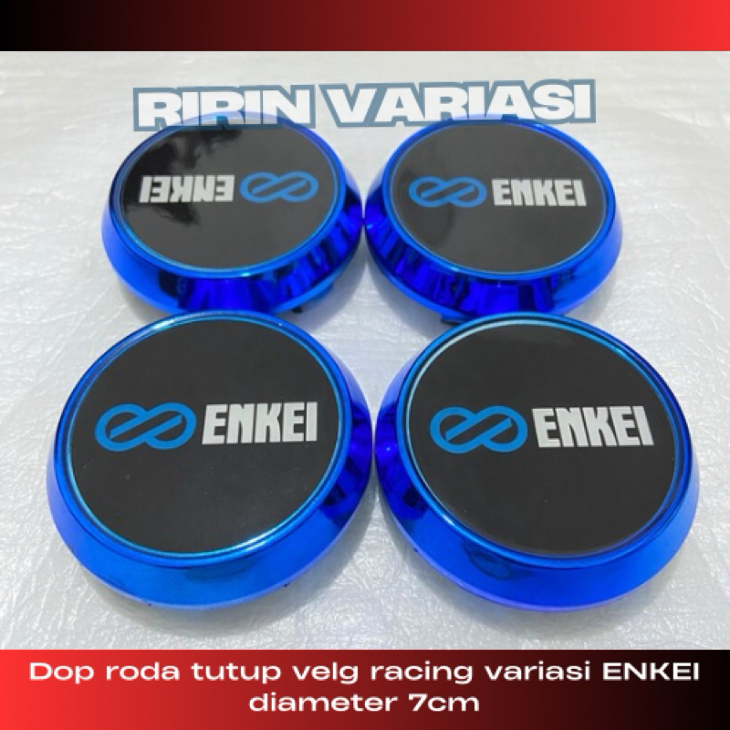 Dop roda tutup velg racing variasi ENKEI diameter 7cm
