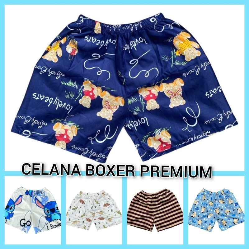 Celana boxer pria wanita premium paket 3 pcs / celana boxer pria wanita premium / celana boxer / cel