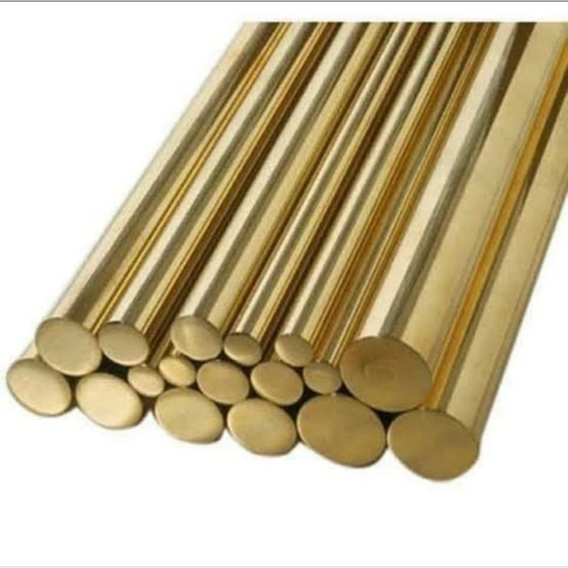 As Kuningan 12mm x 250mm - Kuningan bulat