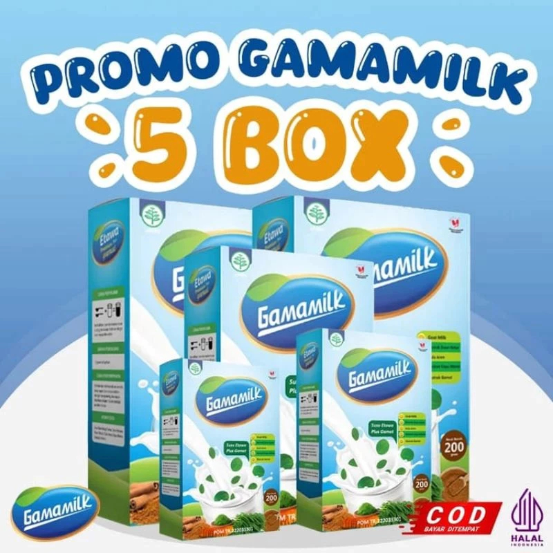 

PAKET 5 BOX Gamamilk - Susu Etawa Membantu Meredakan Nyeri Sendi, Asam Urat dan Rematik