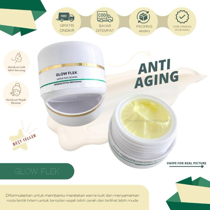glow flek whitening night cream theraskin