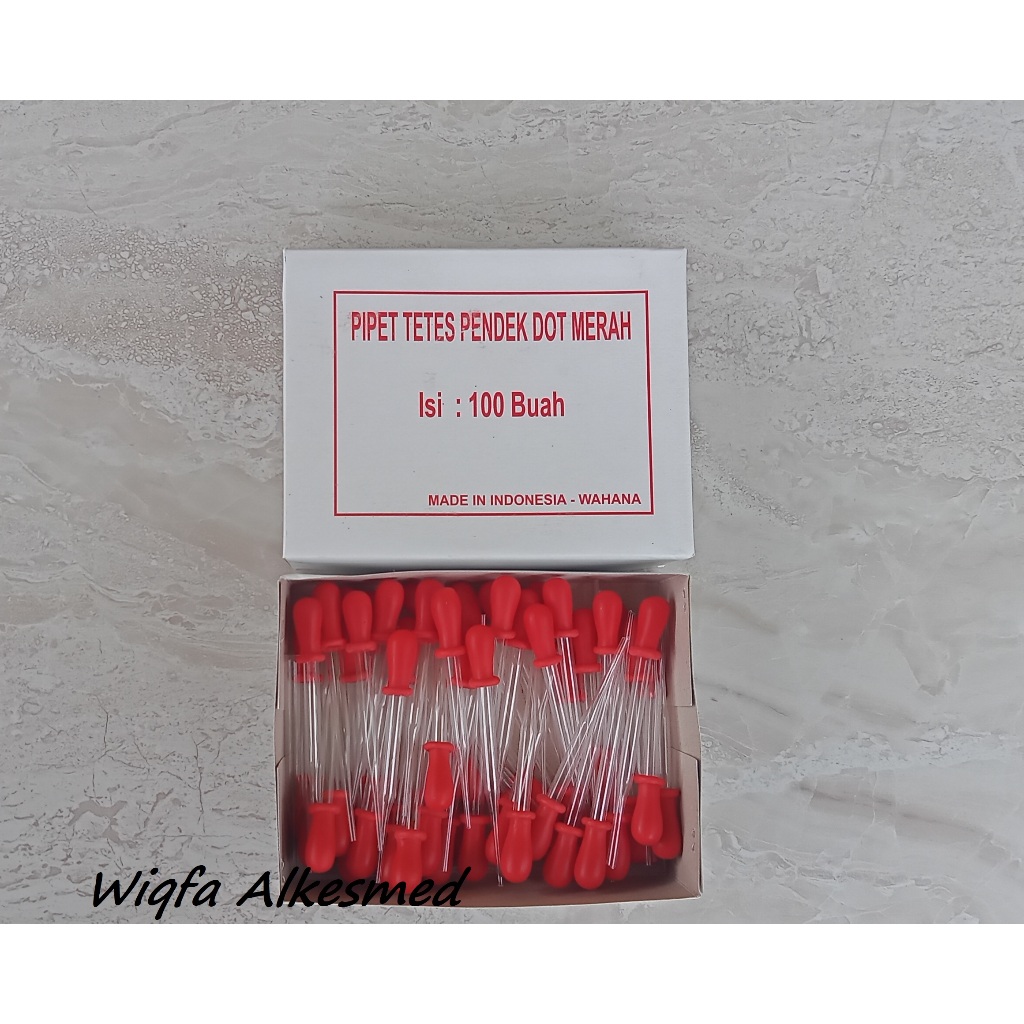 Pipet Tetes Dot Merah Laboratorium Murah