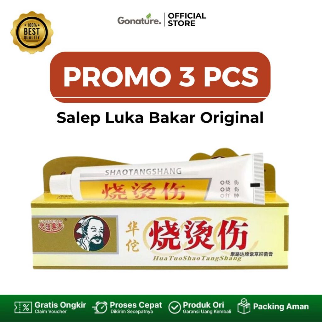 PROMO 3 PCS Salep Cina Herbal Huo Tuo Obat Luka Bakar