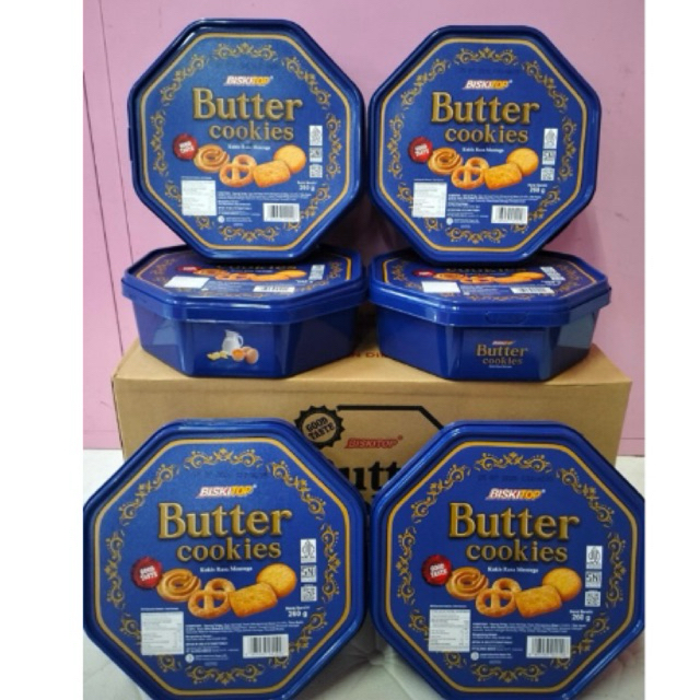 

Biskitop butter cookies segi 8 260gr 1 karton • mamayigrosir