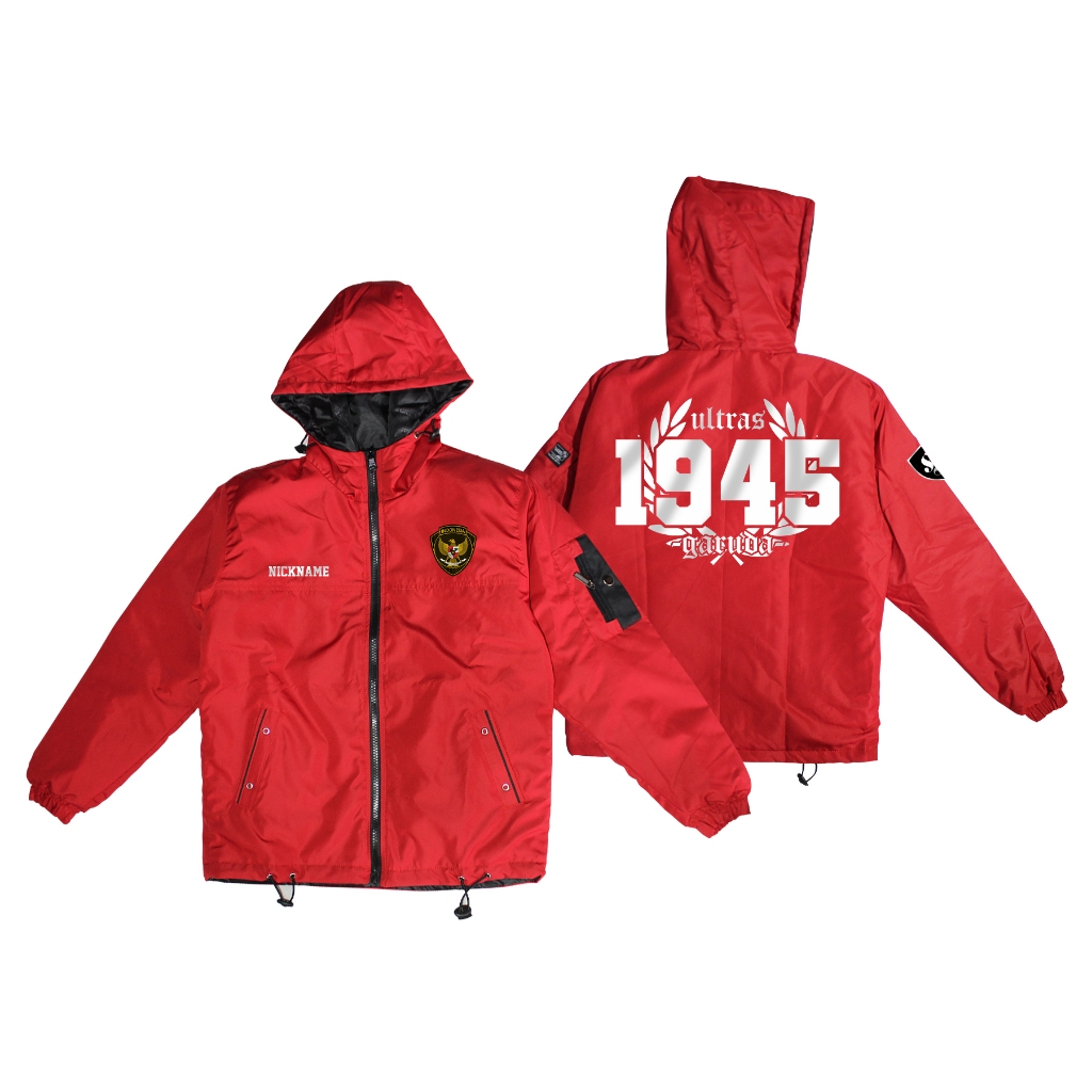 Jaket Bola Anak Timnas Garuda Jaket Parasut Tebal Tahan Air Tahan Angin Gratis Tambah Nama