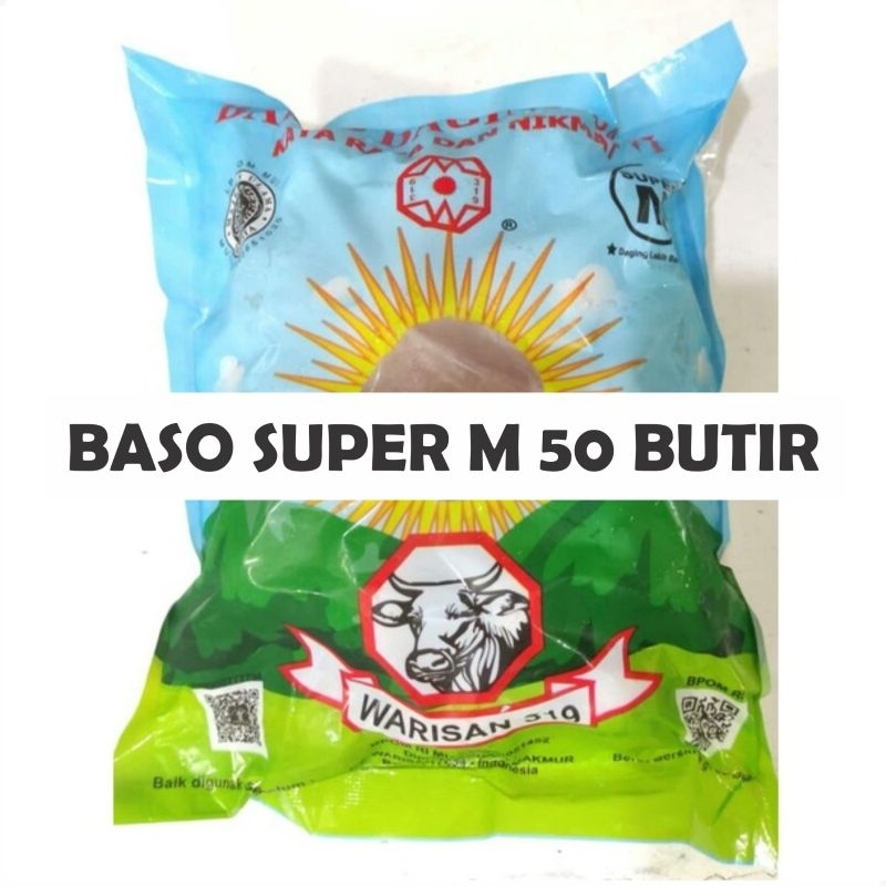

BAKSO SAPI WARISAN SUPER M ISI 50 BUTIR