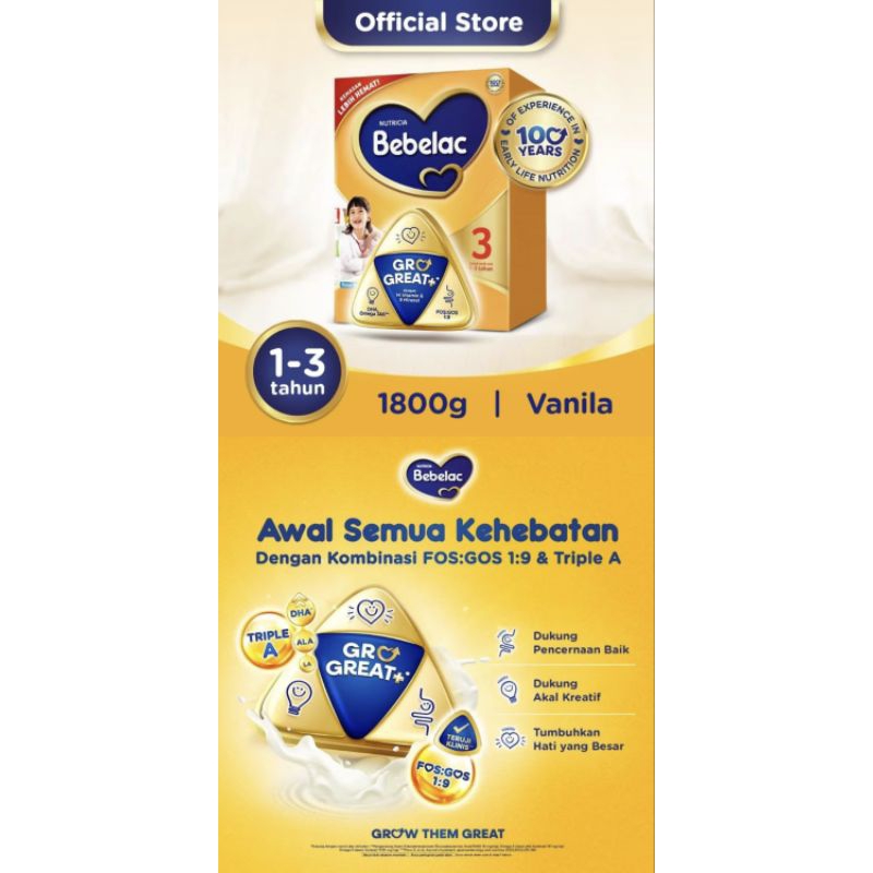 

Bebelac 3 rasa vanila 1800g