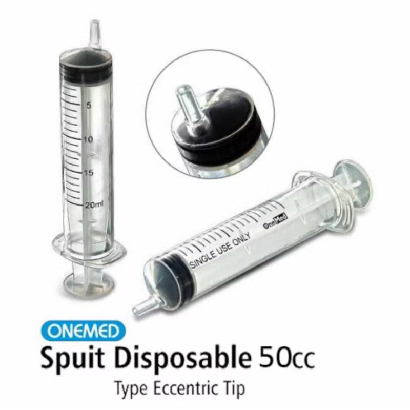 Disposable Syringe Spoit  Onemed 50cc Eccentric Tip