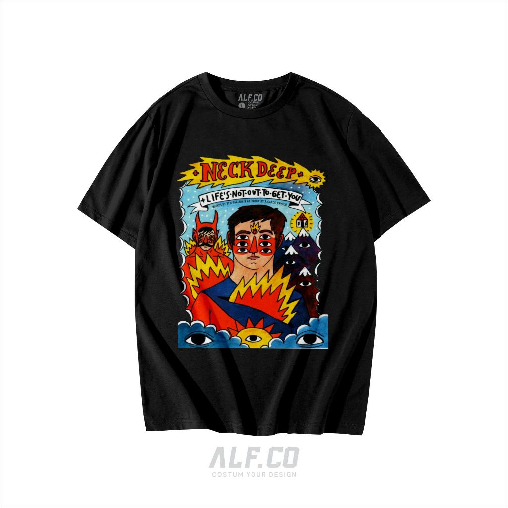 Baju Kaos Musik Band Distro NECKDEEP  KAOS MUSIK / GILDAN / UNISEX / COD / BAJU NIRVANA