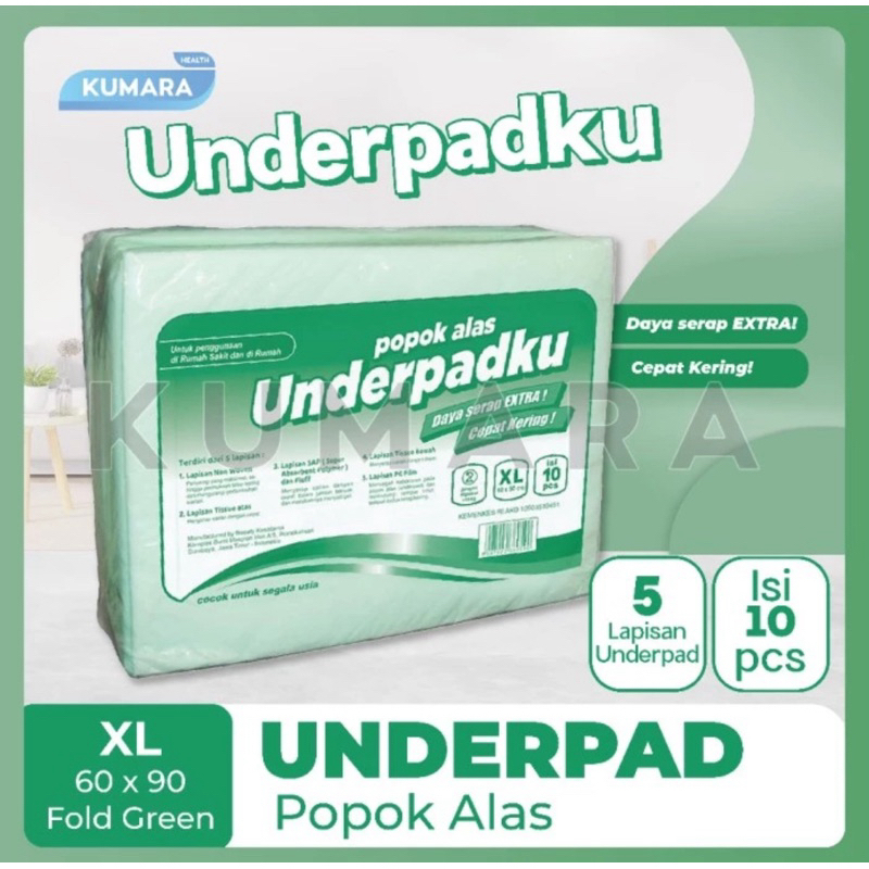 POPOK ALAS UNDERPADKU 60 X 90 CM / UNDERPADKU UNDERPAD 60 X 90 CM
