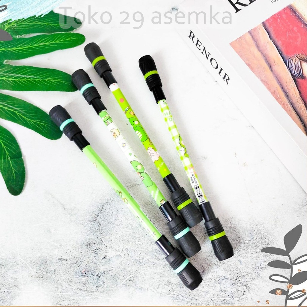 

PULPEN MAINAN PUTAR MAGNET DINOSAURUS SPINNING ALAT TULIS BOLPOIN UNIK IMUT MURAH PEN GEL KARAKTER