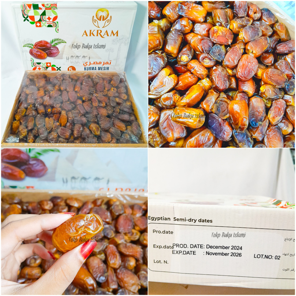 

KURMA MESIR 5KG AKRAM Kurma Mesir Egyptian Dates 5KG BEST QUALITY